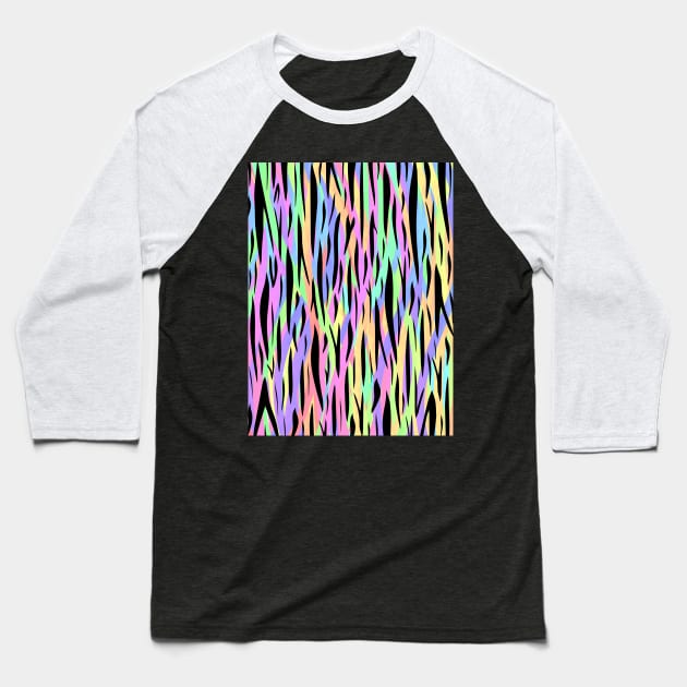 TRIPPY Tiger Stripes Baseball T-Shirt by SartorisArt1